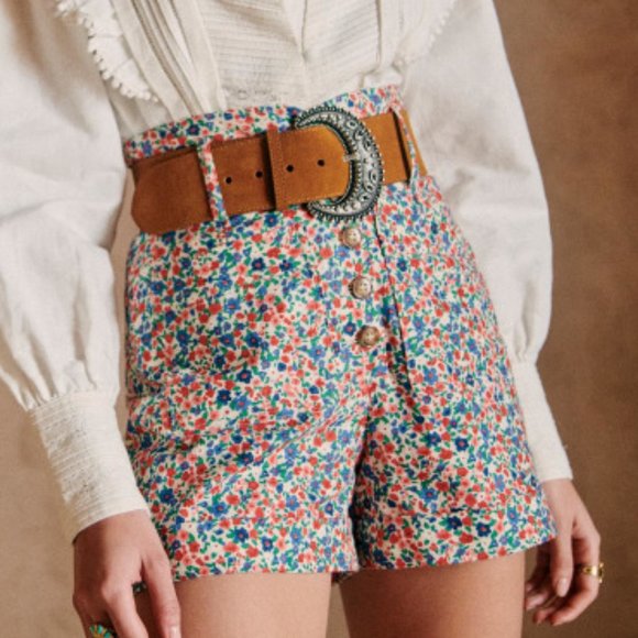 Sezane Pants - Sezane Harry Shorts in Hanoi Floral Print